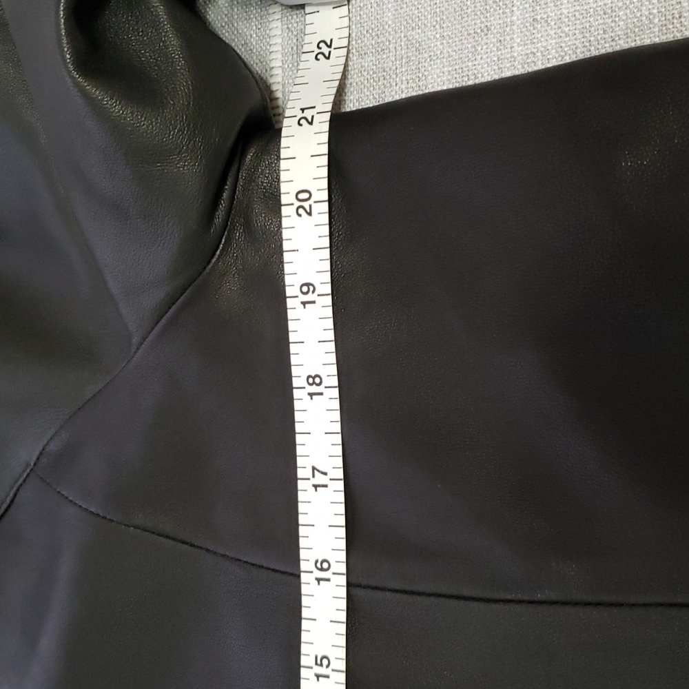 Alfani Genuine Leather Jacket, Color Black, Size L - Picture 11 of 17